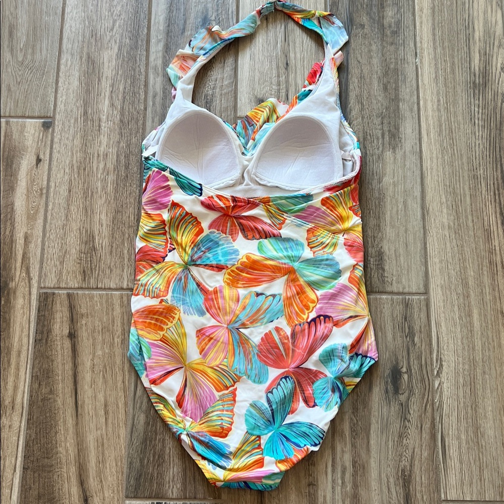Upstream Butterfly Ruffle Hidden Tummy Swimwear - Picture 7 of 10